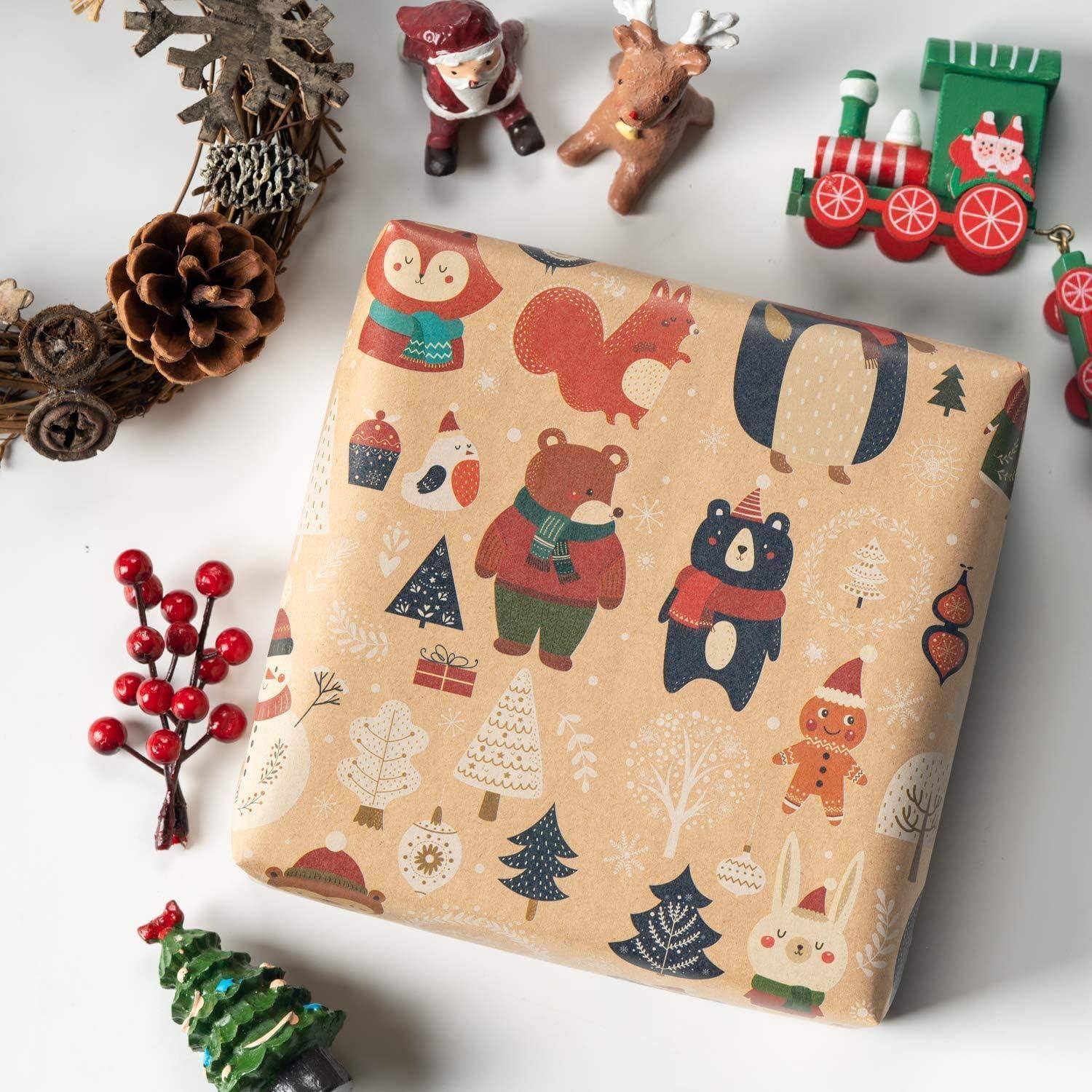 Weihnachtskraft Geschenkpapierblatt Weihnachtselement-Kollektion 6