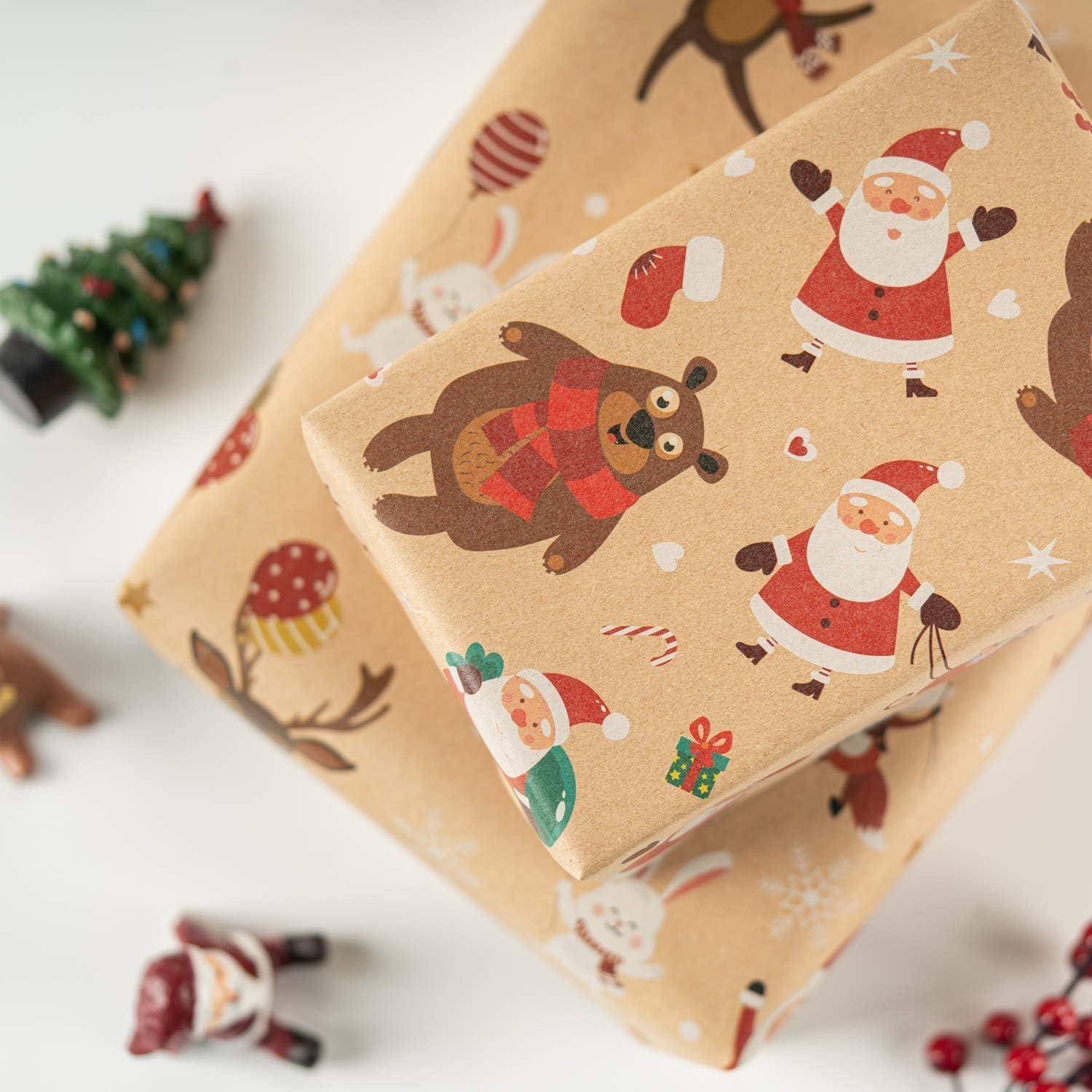 Weihnachtskraft Geschenkpapierblatt Weihnachtselement-Kollektion 6
