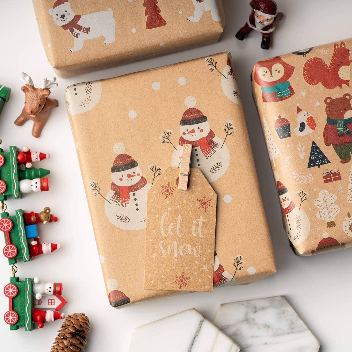 Weihnachtskraft Geschenkpapierblatt Weihnachtselement-Kollektion 6
