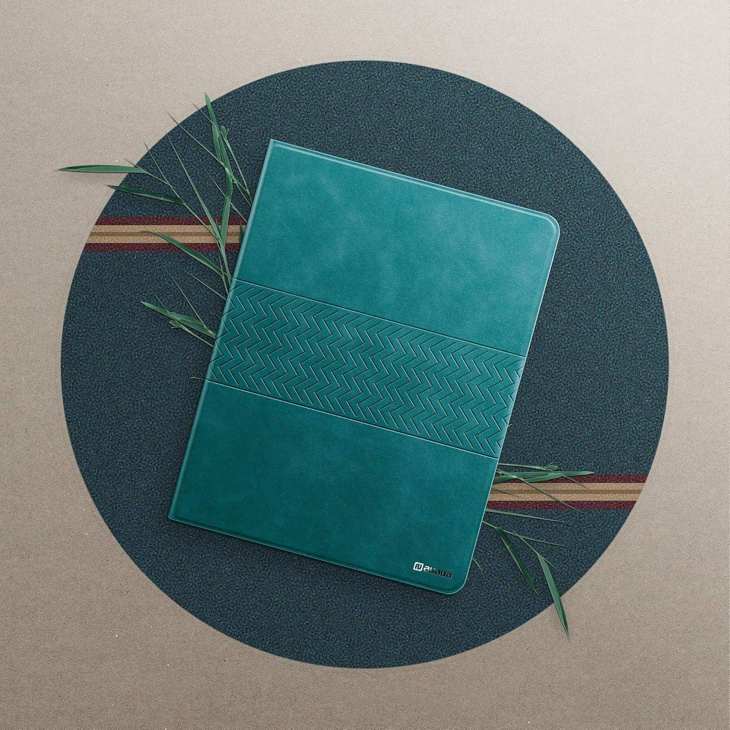 Hülle iPad 789 102Zoll Stifthalter Schlaf Aufwach PU Leder Grün