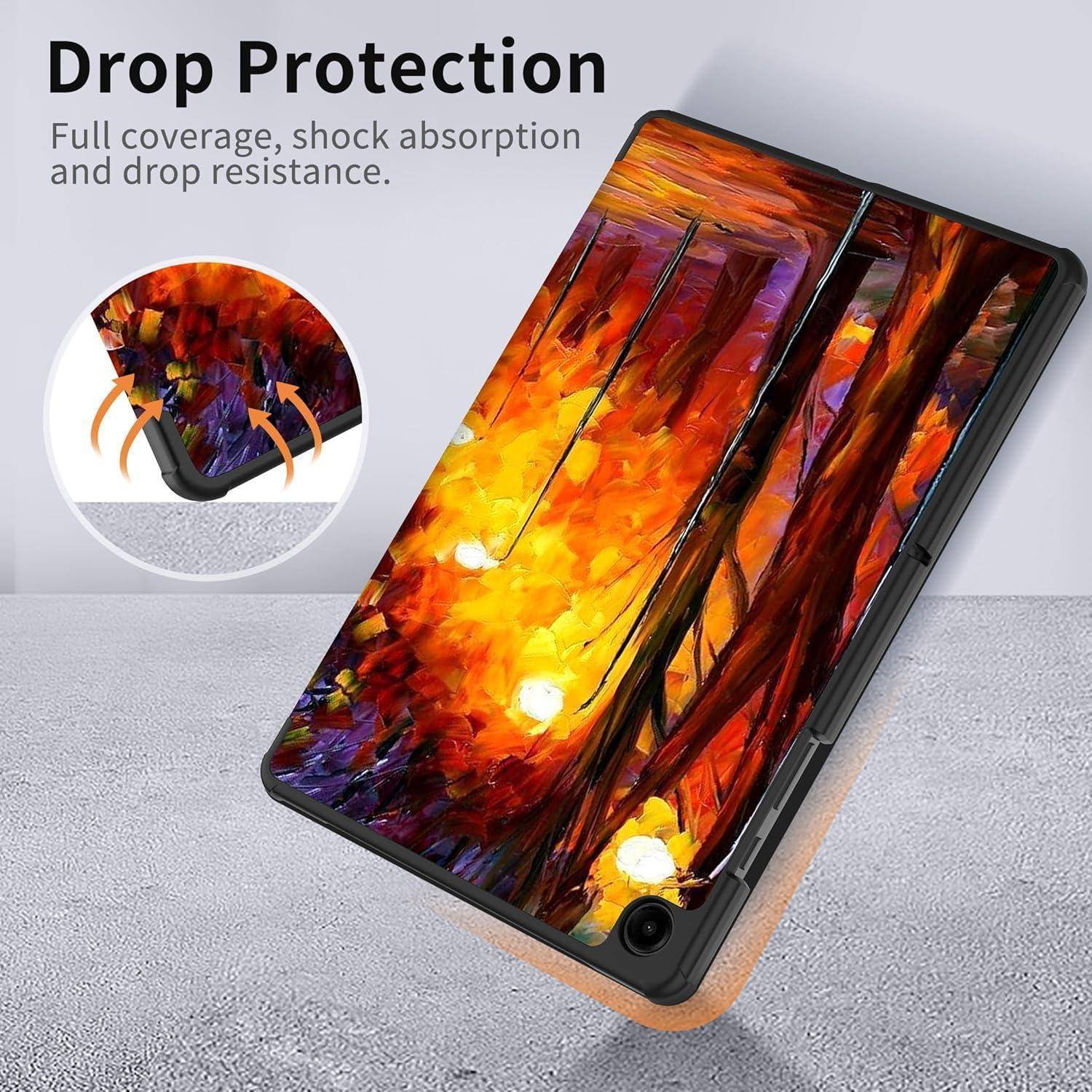 Hülle für Samsung Galaxy Tab A9+ 11 Zoll 2023 PU Leder Standfunktion