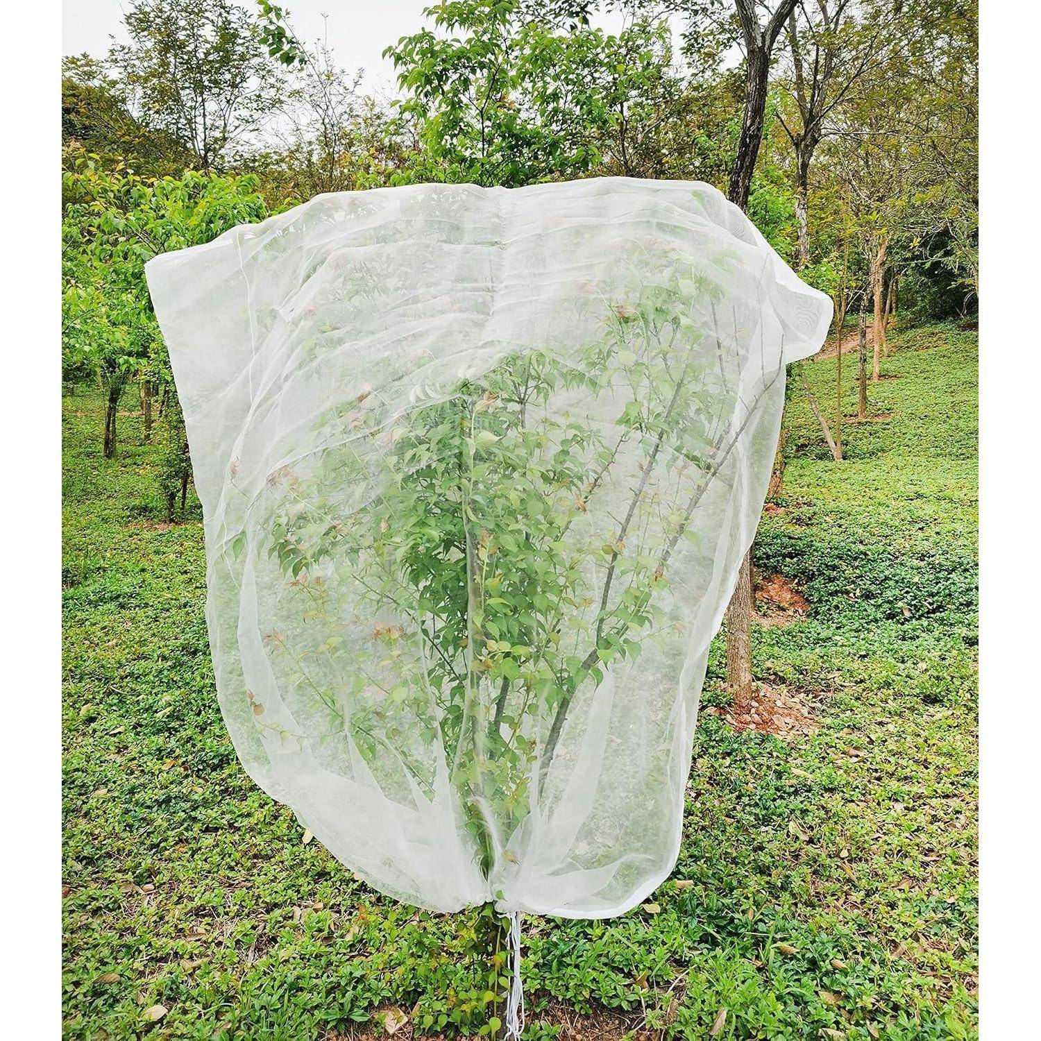 Pflanzenschutznetz Insekten Garten 1.8x1.8m Reißverschluss Zugband