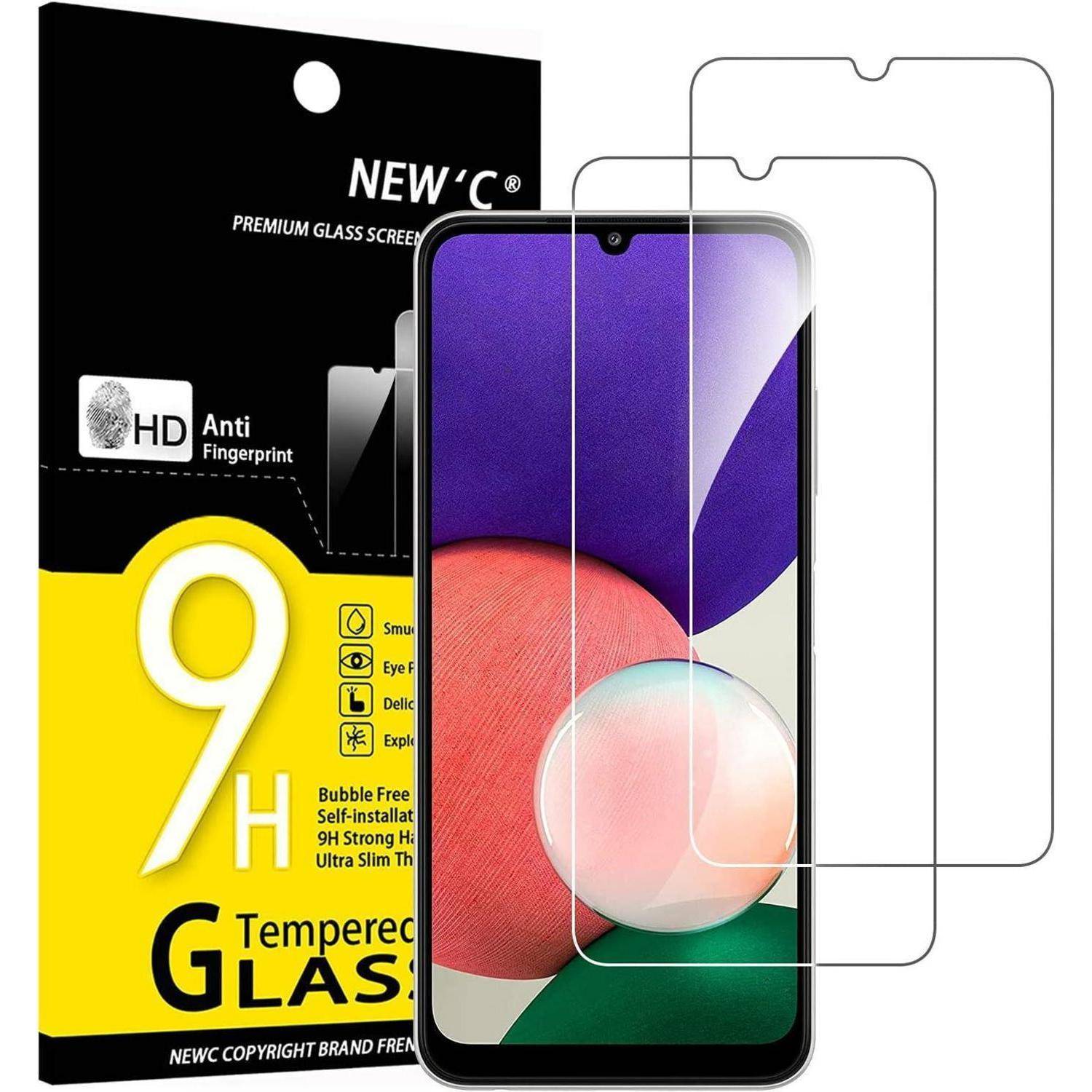 2 Stück Panzer Schutz Glas Samsung Galaxy A22 4G HD 9H Displayschutz