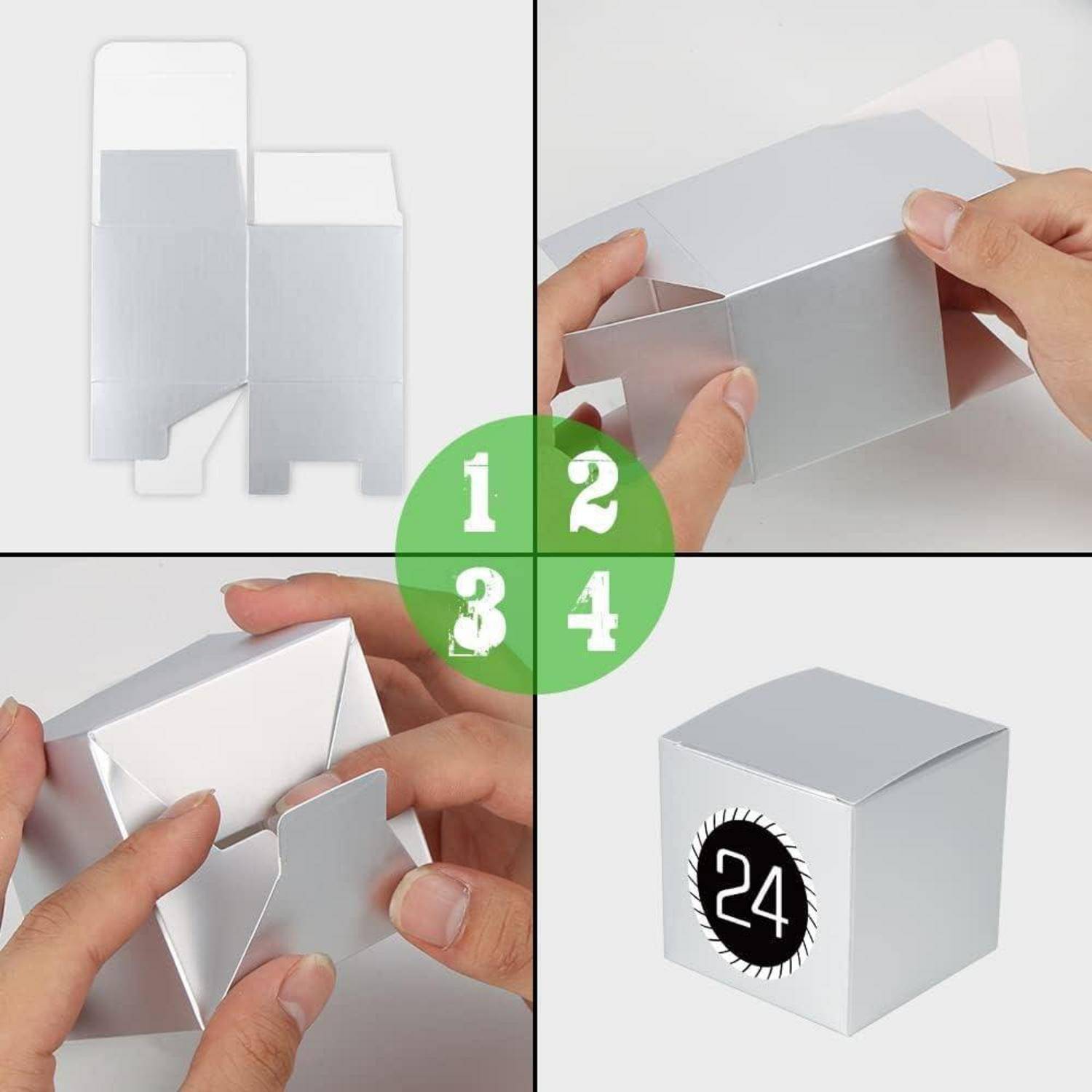 Adventskalender zum Befüllen 24 DIY Schachteln Geschenkboxen