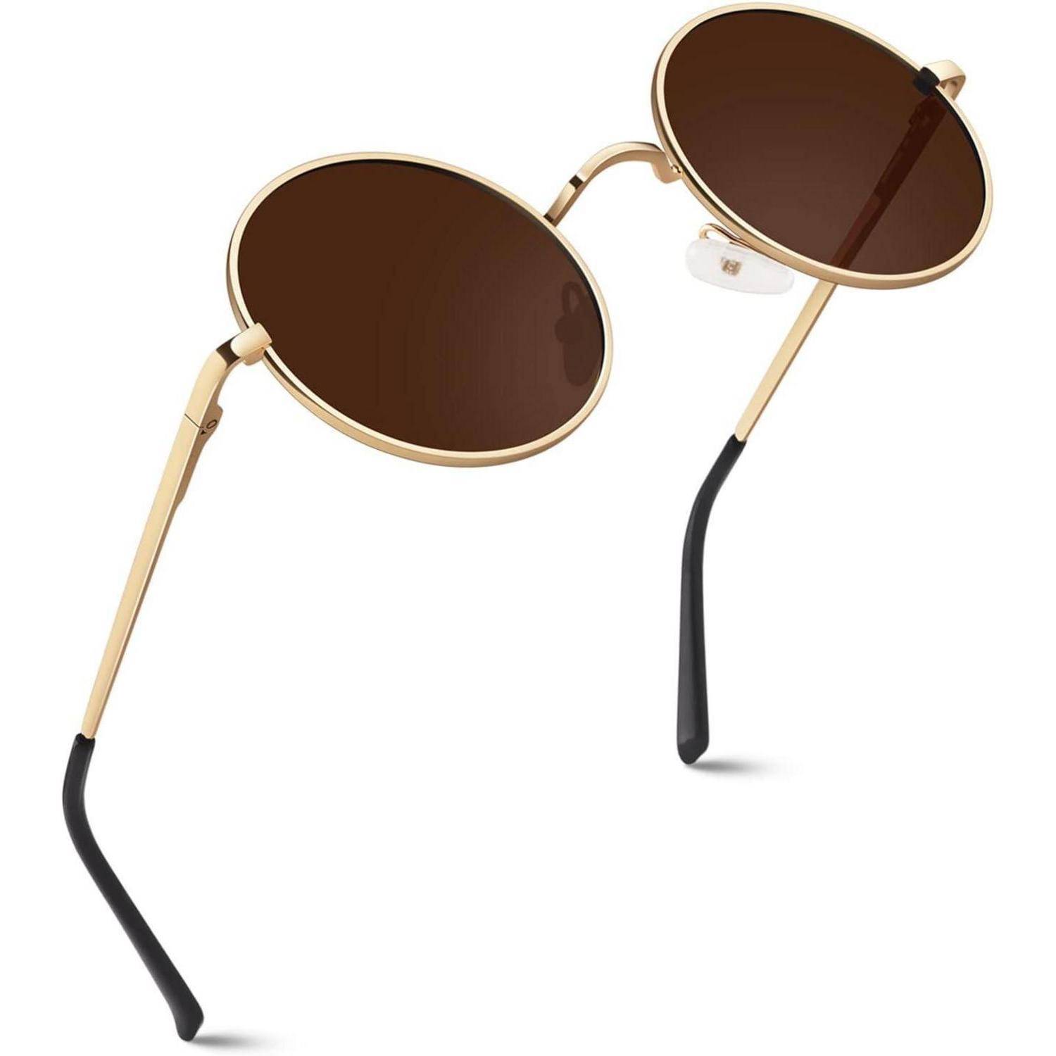 Runde Polarisierte Sonnenbrille UV400 Herren Damen MEZ1