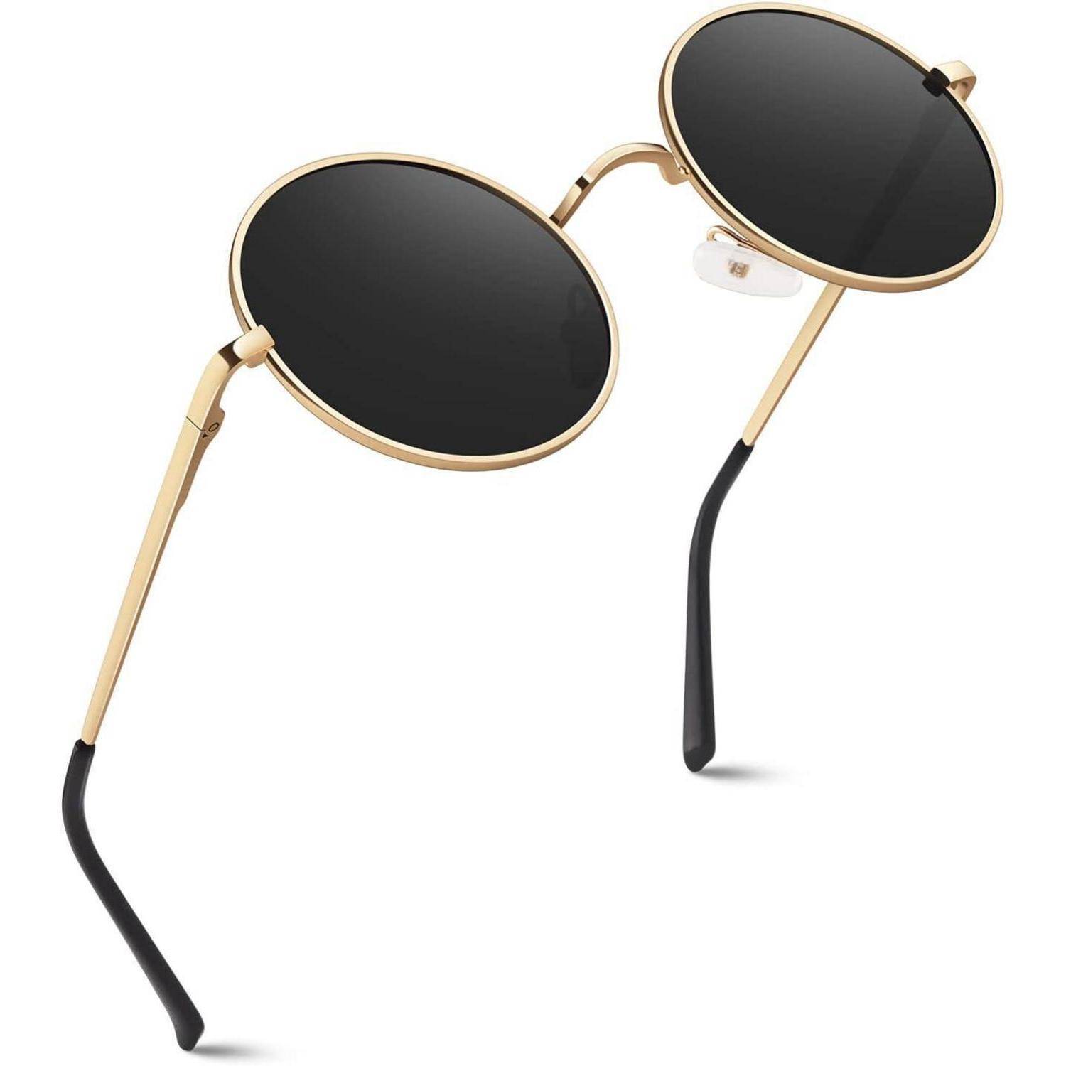 Runde Polarisierte Sonnenbrille UV400 für Herren Damen Trend Retro