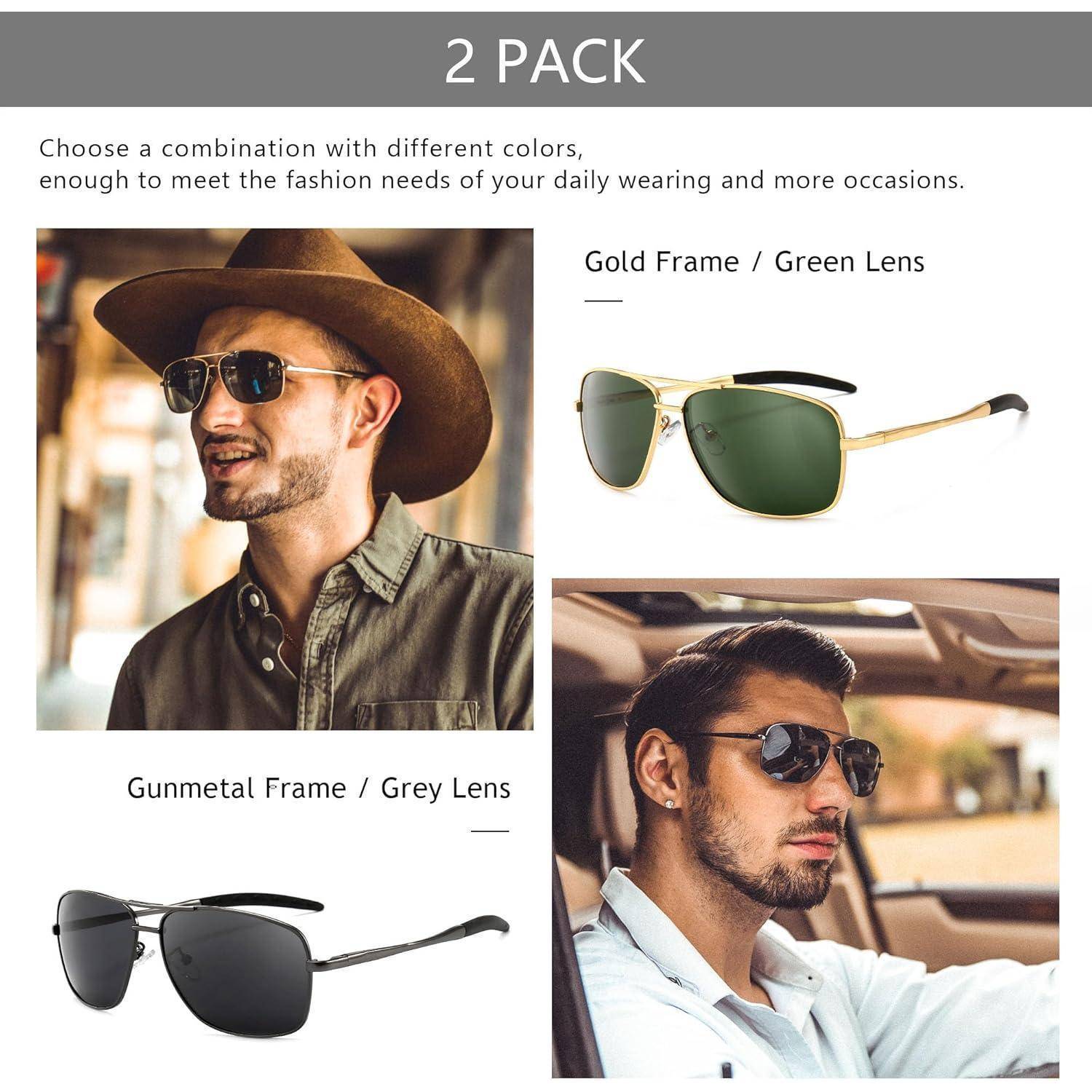 Polarized Sonnenbrille Herren Metallrahmen Angeln Golf Driving