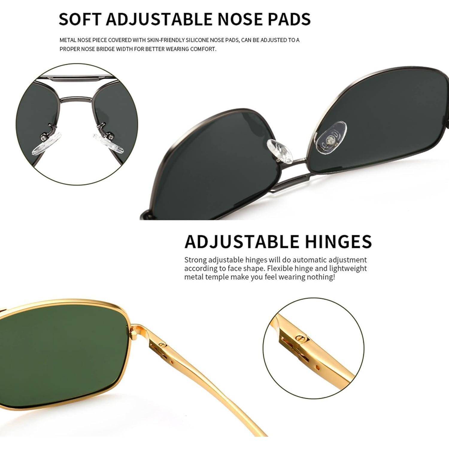 Polarized Sonnenbrille Herren Metallrahmen Angeln Golf Driving