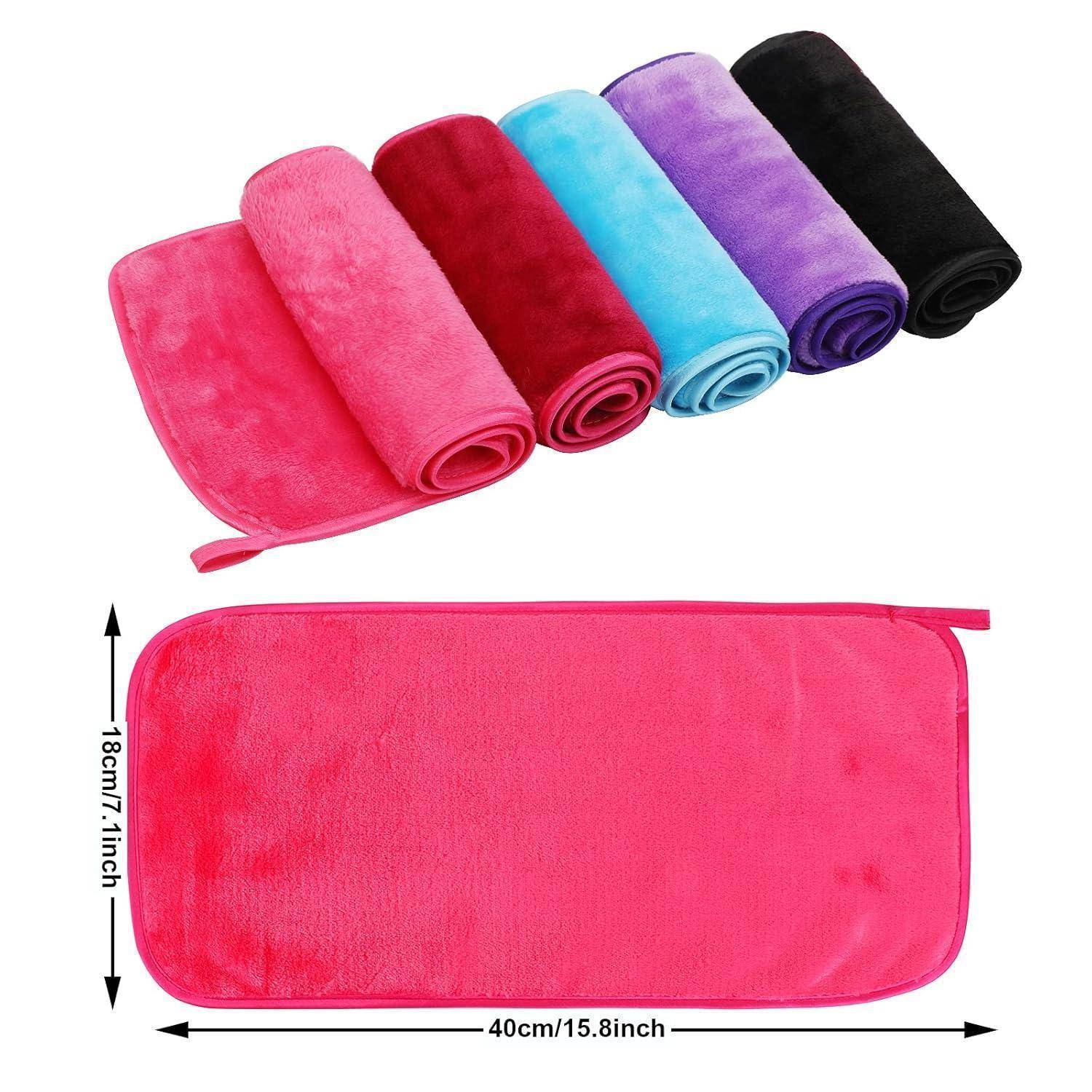 Abschminktücher Mikrofaser Rosa Burgunderrot Blau Lila Schwarz