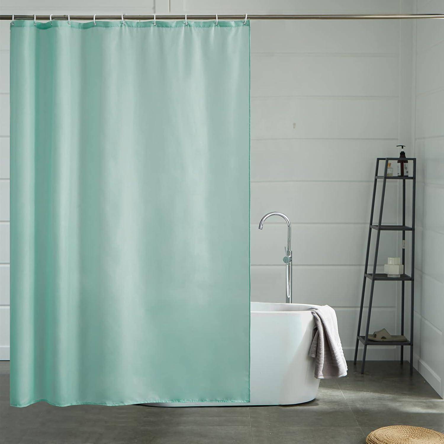 Duschvorhang Polyester 150x180 H180 x B150 cm (1er Pack) Minzgrün