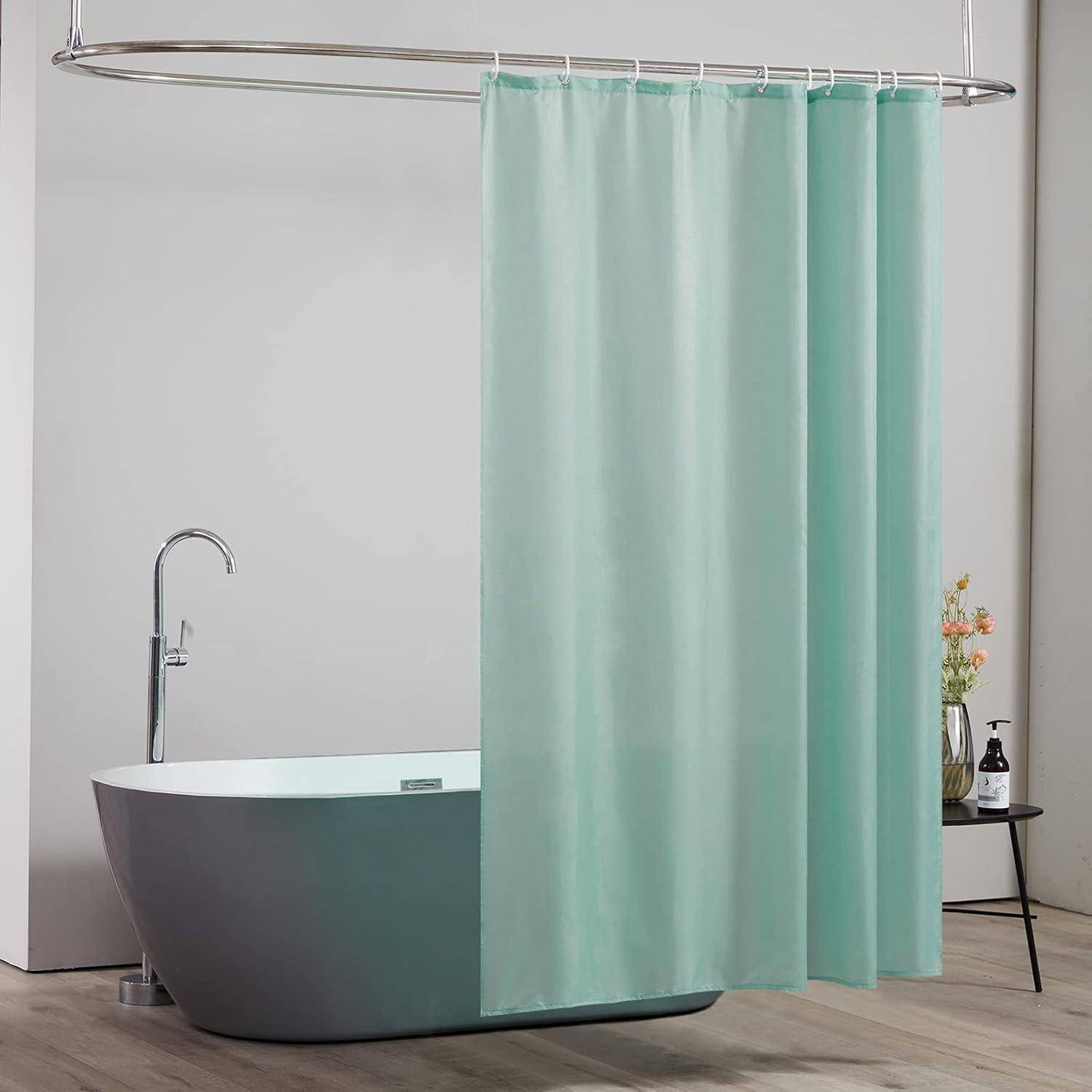Duschvorhang Polyester 150x180 H180 x B150 cm (1er Pack) Minzgrün