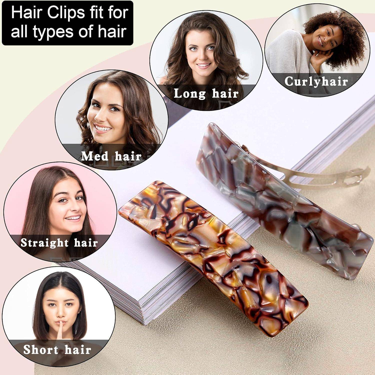 Haarspange Damen Groß Set Automatische Haarspangen Dickes Dünnes Haar