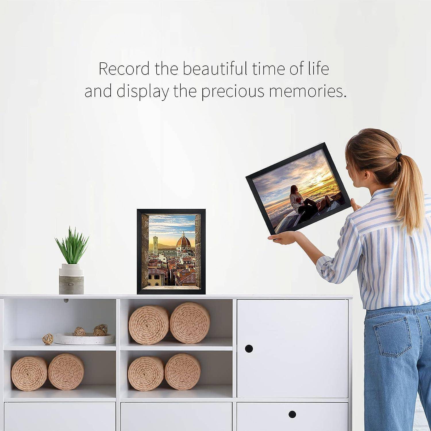 Bilderrahmen 12er Set 25x20 Fotos Collage Wand 20x25cm Schwarz