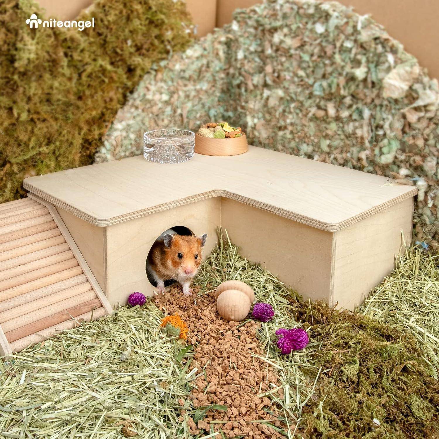 Hamsterhaus Mehrkammer Labyrinth Verstecke Tunnel 3-Zimmer Groß