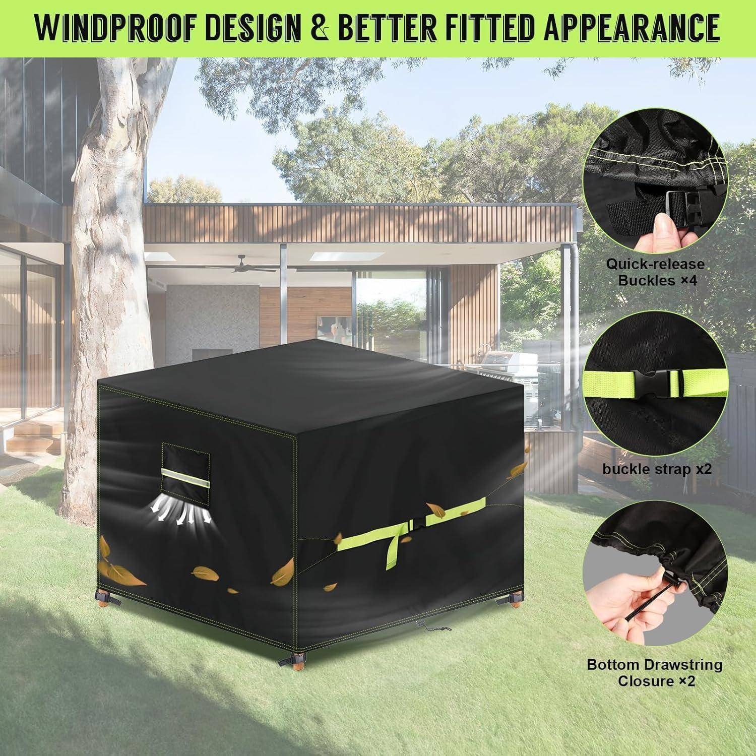 Abdeckhaube Gartentische 420D Oxford Wasserdicht 150x150x75cm