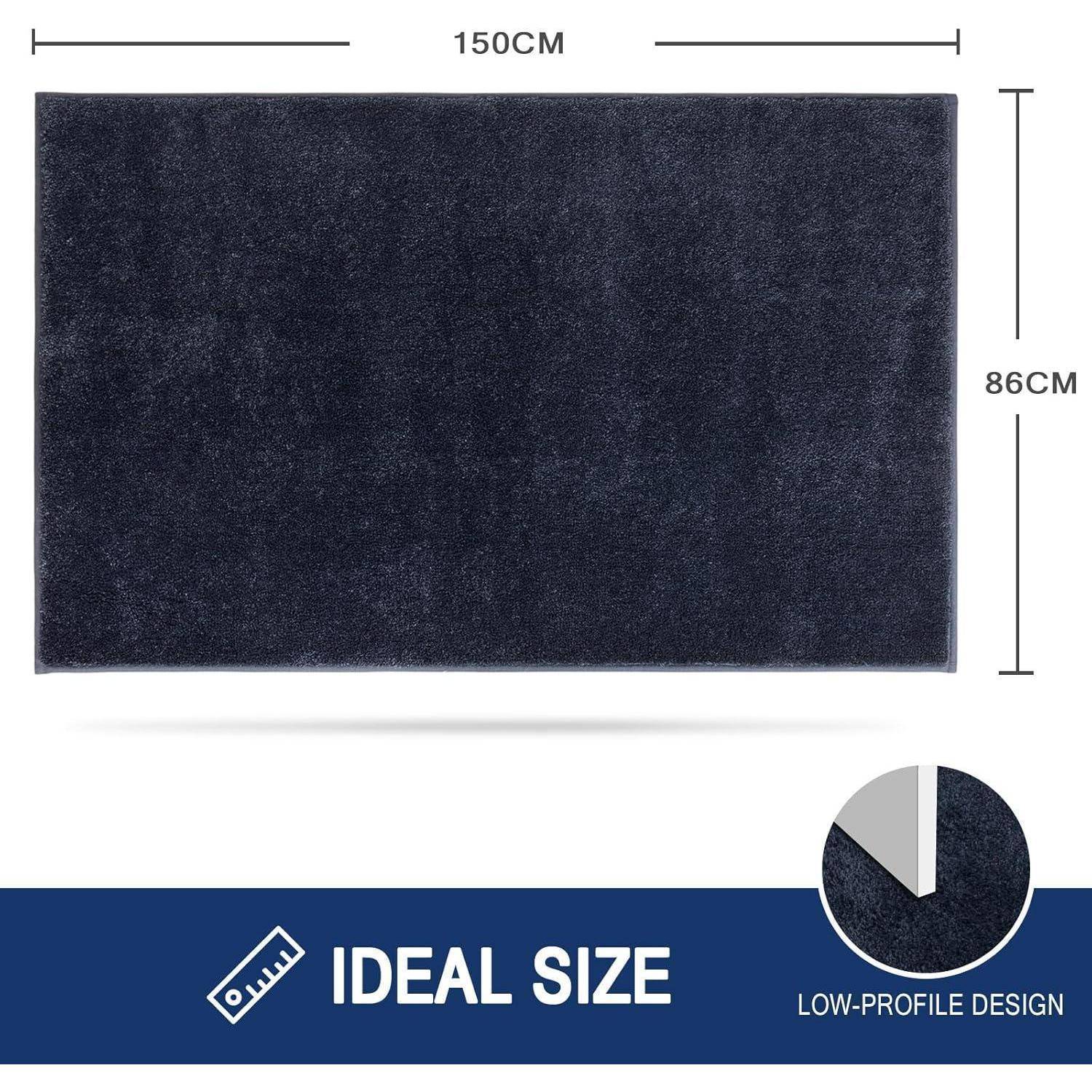 Schmutzfangmatte Fußmatte 86 x 150 cm (Rechteckig) Dunkelblau