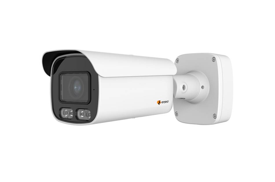 eneo INB-68M0550MJBA, Netzwerk Kamera Bullet inkl. Anschlussbox 3840x2160, Tag/Nacht, WDR, AI, 5-50mm, IR, WL, 12VDC, P