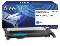 freecolor Toner HP 117A W2071A cyan - Tonereinheit