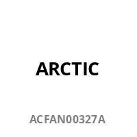 Das Bild zeigt das Wort 'ARCTIC' in fetten Buchstaben über einem Code 'ACFAN00327A' auf einem einfarbigen Hintergrund.