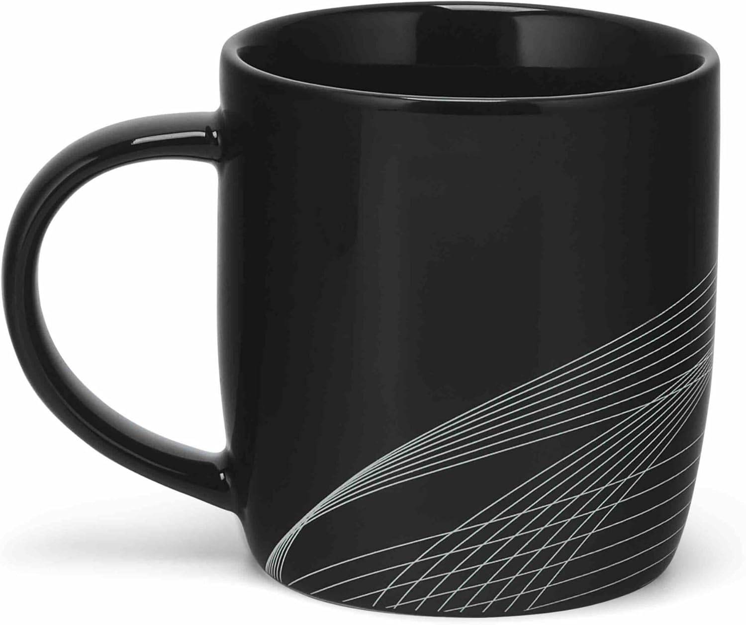 MERCEDES AMG PETRONAS F1 Logo-Becher Schwarz 350 ml Kaffeetasse