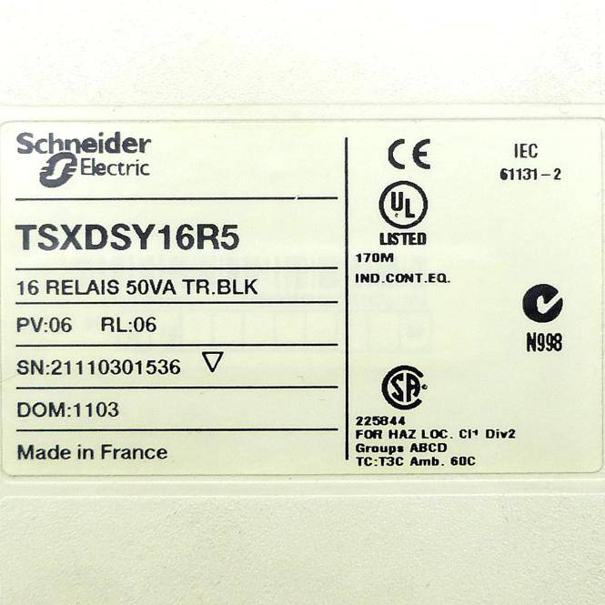 Schneider Electric 16-Kanal Relais-Ausgangsmodul (TSXDSY16R5)