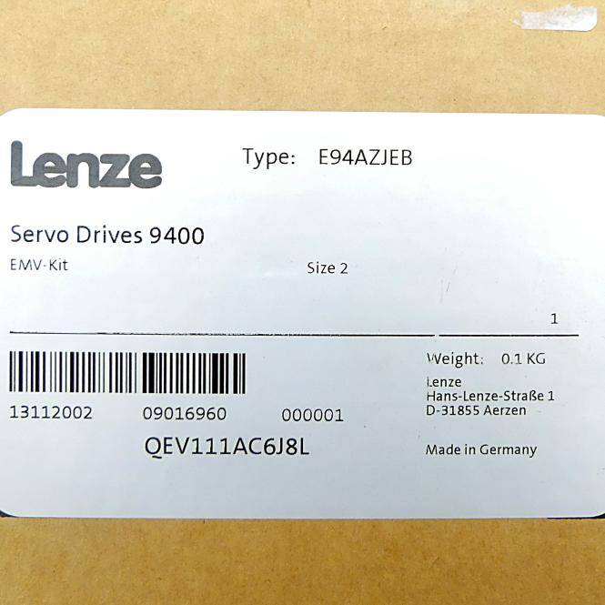 Lenze Servoantriebe 9400 EMV-Kit (E94AZJEB)