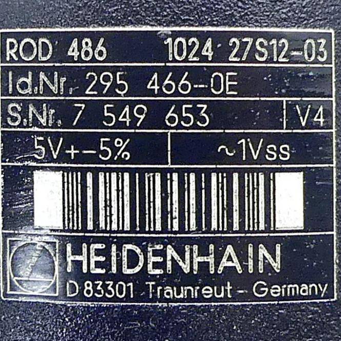 HEIDENHAIN Drehgeber ROD 486 1024 27S12-03 (295 466-0E)