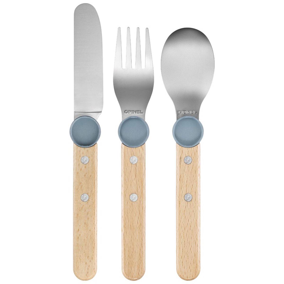 Opinel LE PETIT GOURMET Kinderbesteck Set - Regenblau