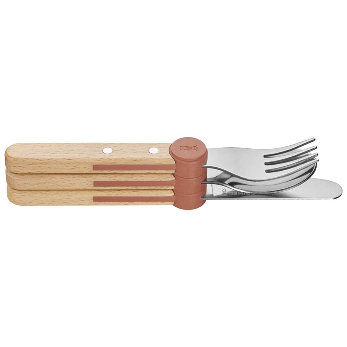 Opinel LE PETIT GOURMET Kinderbesteck Set - Koralle
