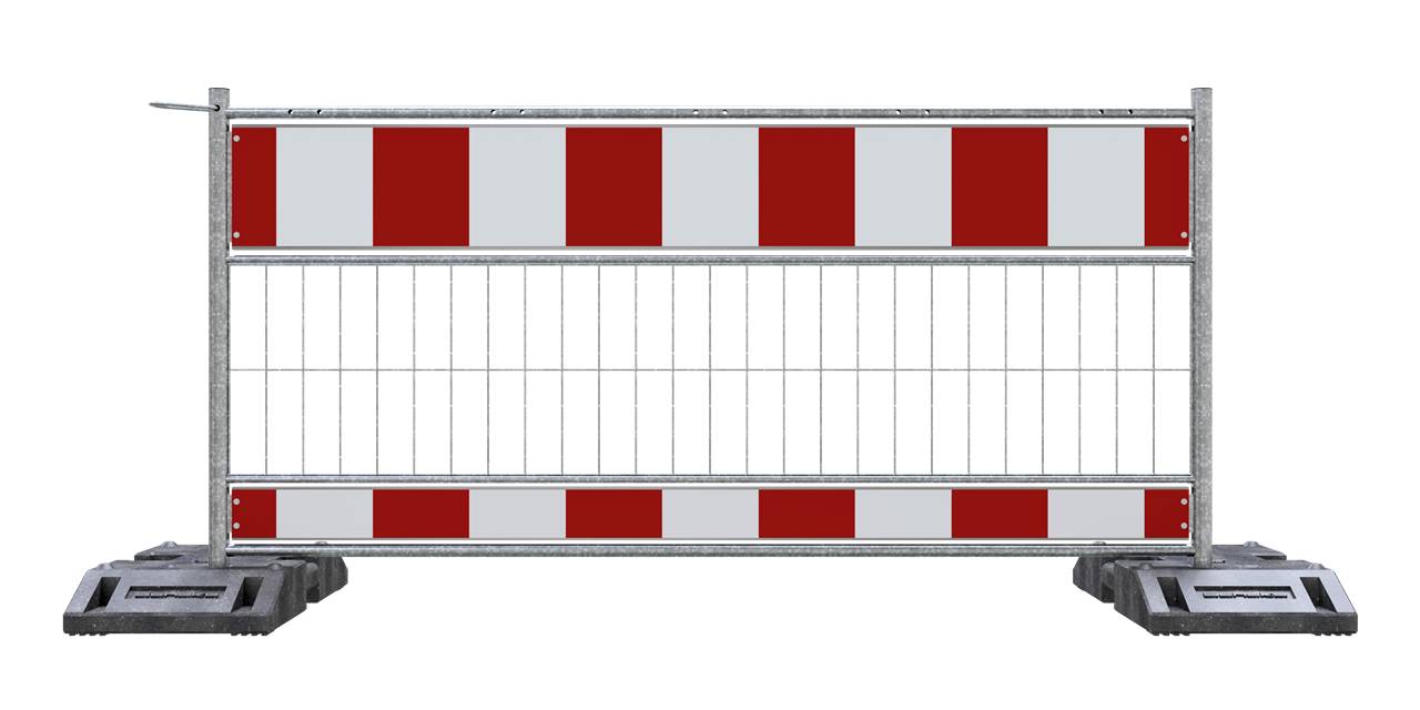 Schake 333202 Absperrschrankengitter nach TL Folie Typ RA2/B Länge: 2,00 m rot / weiß