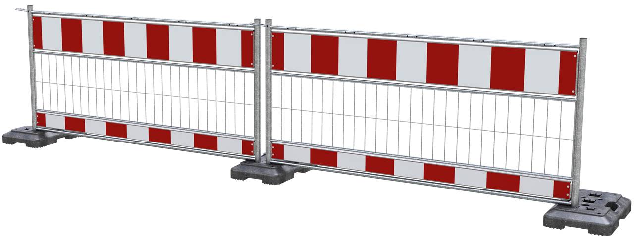 Schake 333202 Absperrschrankengitter nach TL Folie Typ RA2/B Länge: 2,00 m rot / weiß