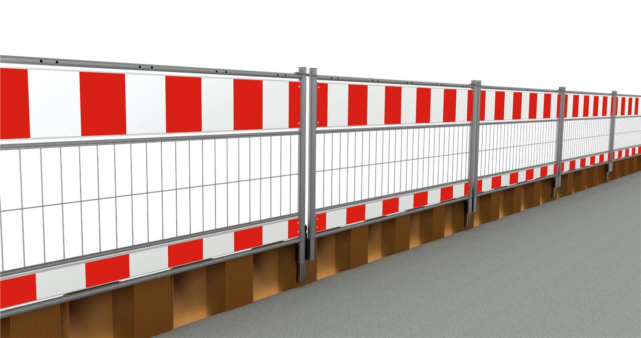 Schake 33316 Absperrschrankengitter nach TL Folie Typ RA1/A Länge: 1,60 m rot / weiß