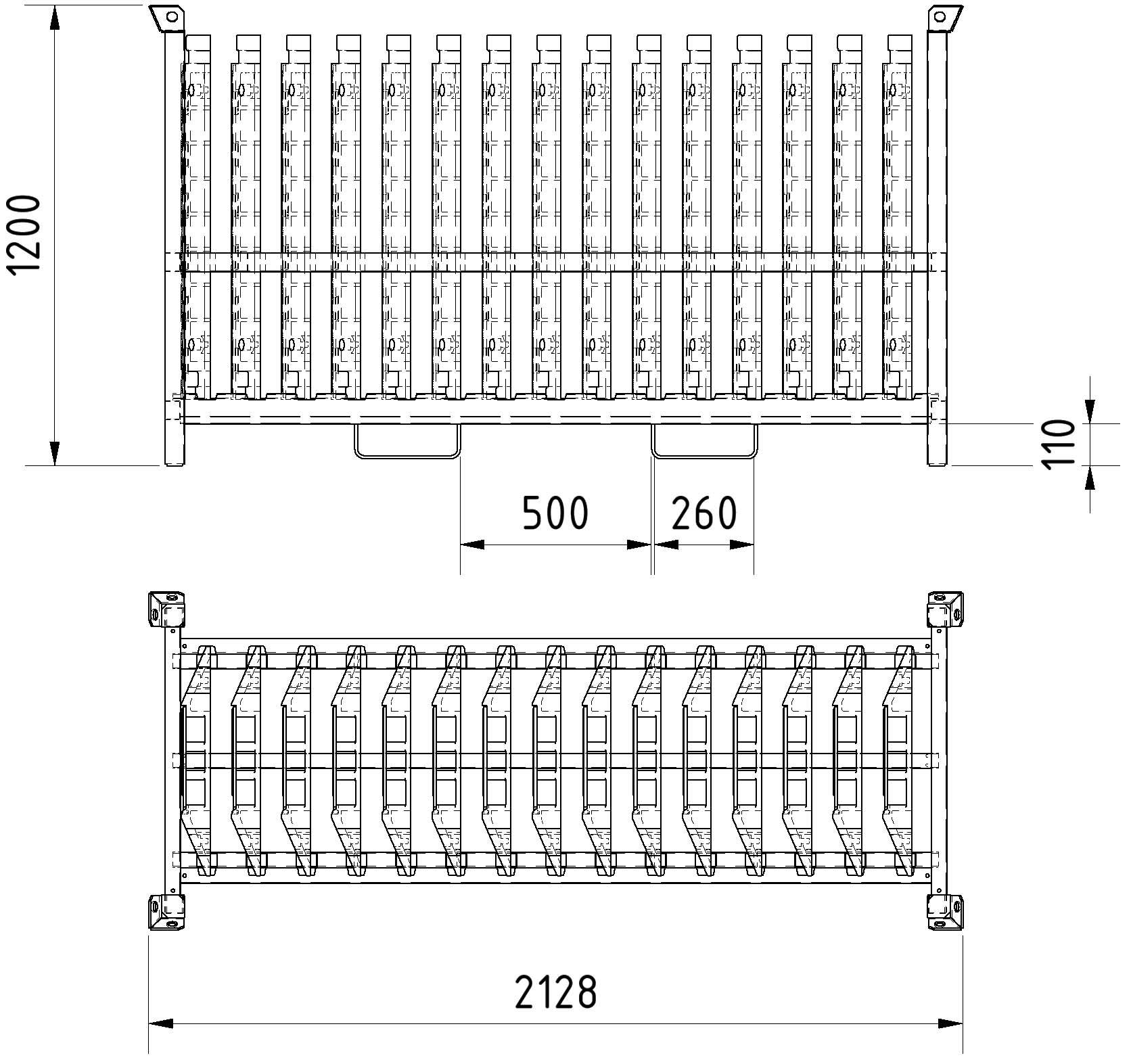 Schake 33934-SET15 Kabelbrücken SET Kabelbrücken SET<br><br>bestehend aus:<br><br>1x Lager und Transportpalette<br><br>zur Aufnah