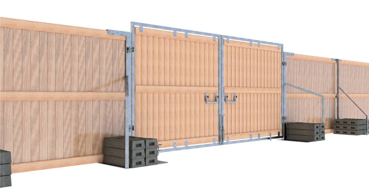 Schake 3B160-EE Holzbauzaunständer mit verstellbaren Winkeln