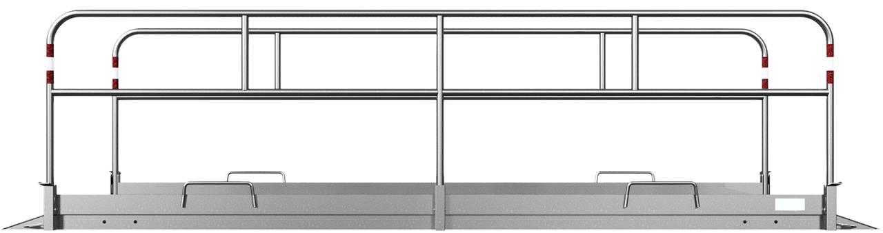 Schake 2028213 Grabenbrücke aus Aluminium Breite: 1,30 m Länge: ca. 2,80 m