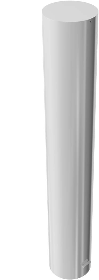 Schake 40322 Absperrpoller Stahlrohr Ø 323 x 5 mm ortsfest zum Einbetonieren feuerverzinkt Gesamtlänge: 2000 mm mit auf