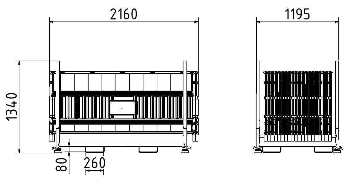 Schake 33620K-32001-0 SET mit 20 Absperrschrankengitter auf Stapelpalette ohne Lampenadapter mit Folie Typ RA1/A Schrank