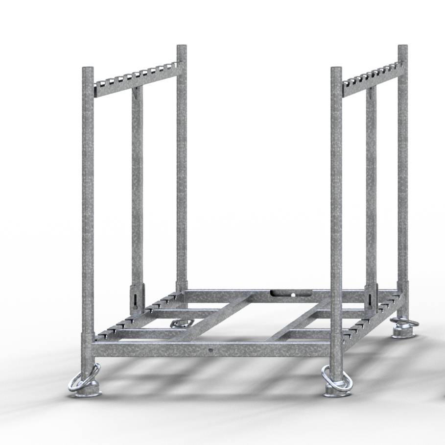 Schake 10123-5-10 Lager und Transportpalette für 10 Gerüstböcke