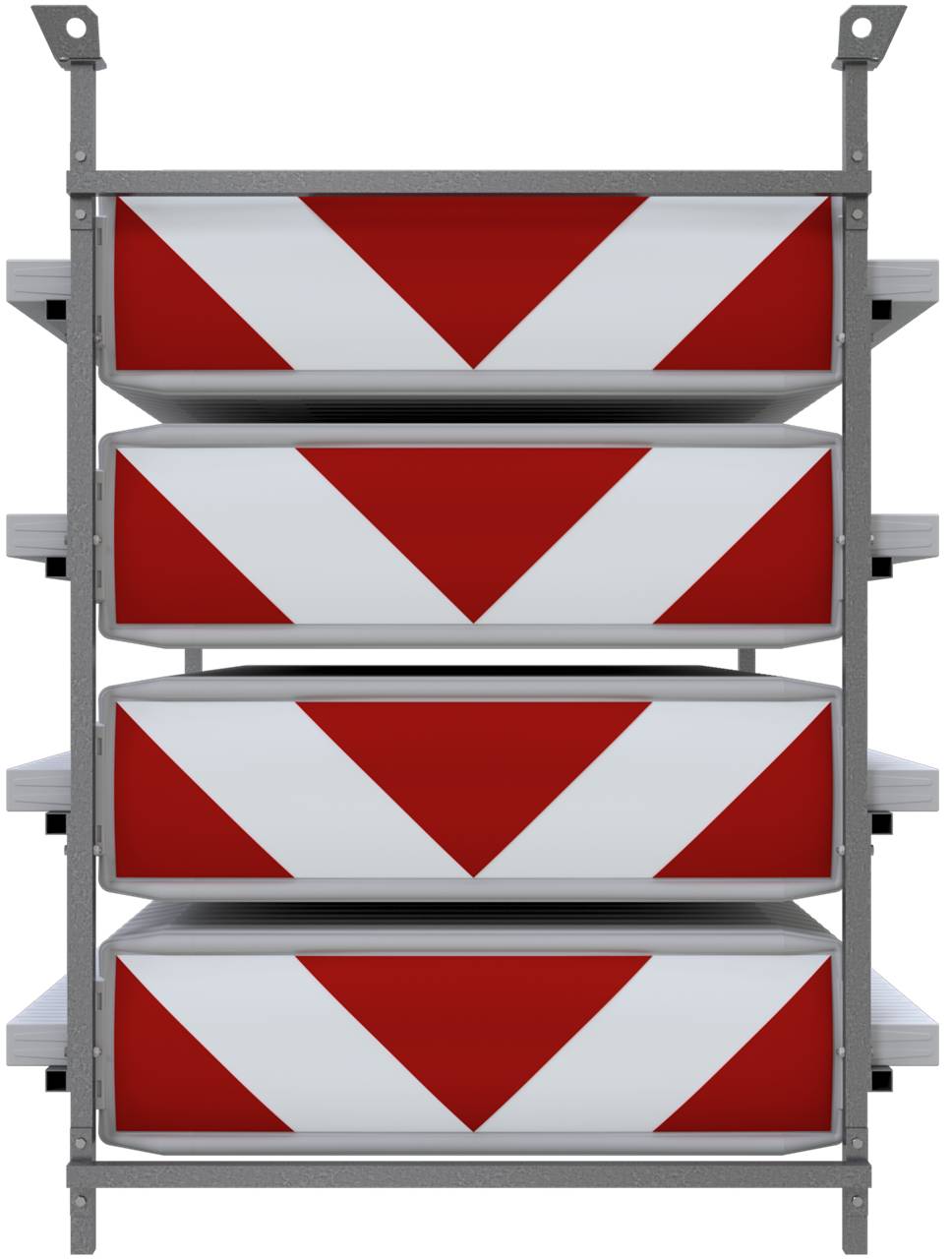 Schake 36055W2P-80-SET SET mit 80 Baken auf Lager- und Transportgestell Folie Typ RA2/B, pfeilförmig doppelseitig rechts