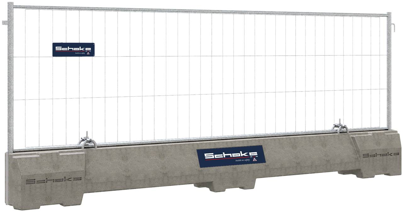 Schake 3F1035-SET2S Betonleitschwellen SET mit 1,20 m Mobilzaun Mobilzaun ,,Standard