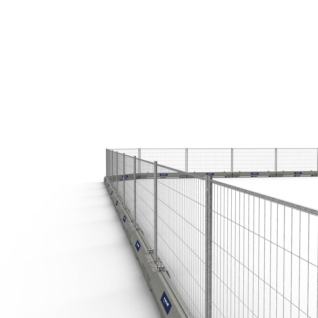 Schake 3F1035-SET1L Betonleitschwellen SET mit 2,00 m Mobilzaun Mobilzaun ,,Light