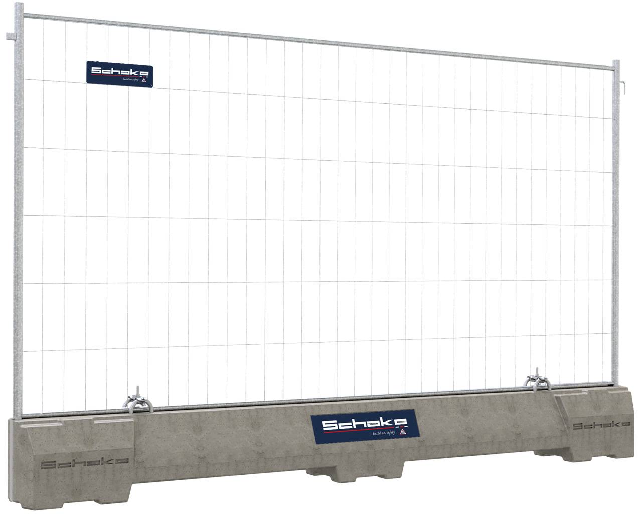Schake 3F1035-SET1S Betonleitschwellen SET mit 2,00 m Mobilzaun Mobilzaun ,,Standard