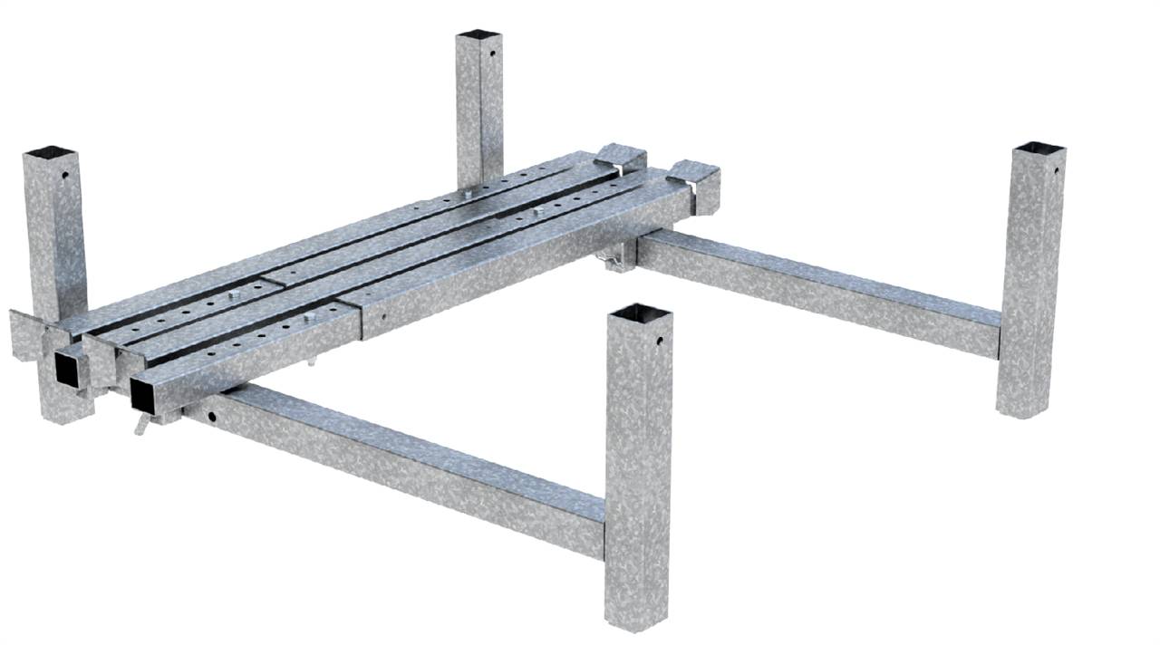 Schake 50371-1 BigBag Gestell Außenmaße: ca. 1,40 x 1,50 x 1,89 m