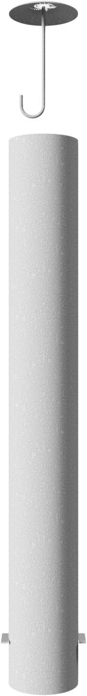 Schake 40191A Absperrpoller Stahlrohr Ø 193 x 3,6 mm ortsfest zum Einbetonieren feuerverzinkt Gesamtlänge: 1500 mm mit