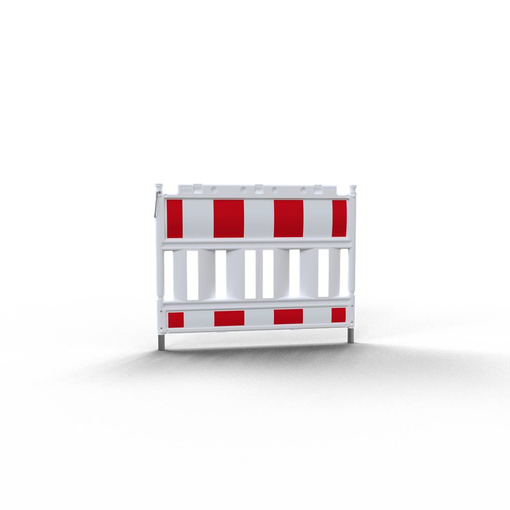 Schake 33312K Schake EURO Absperrschrankengitter Folie Typ RA1/A, weiß / rot Länge: 1,20 m ohne Lampenadapter