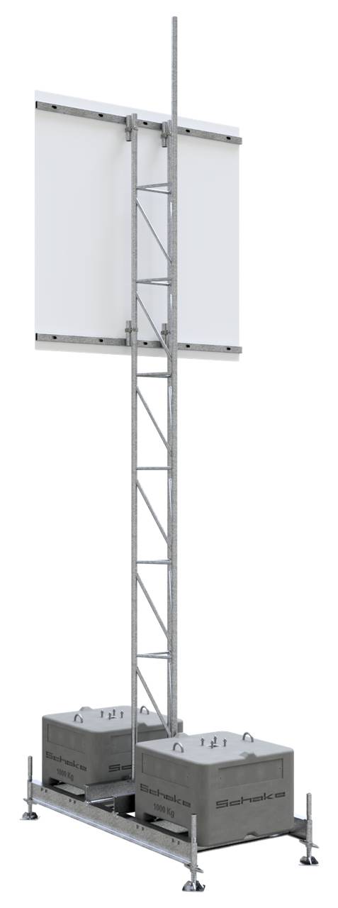 Schake 353340 Werbetafelhalterung für 4,00 m Werbetafel