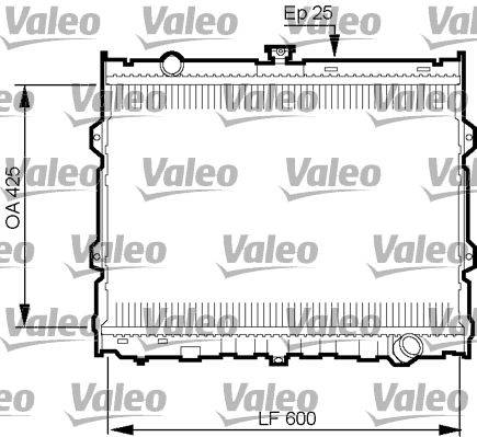 Valeo 734784 Kühler, Motorkühlung