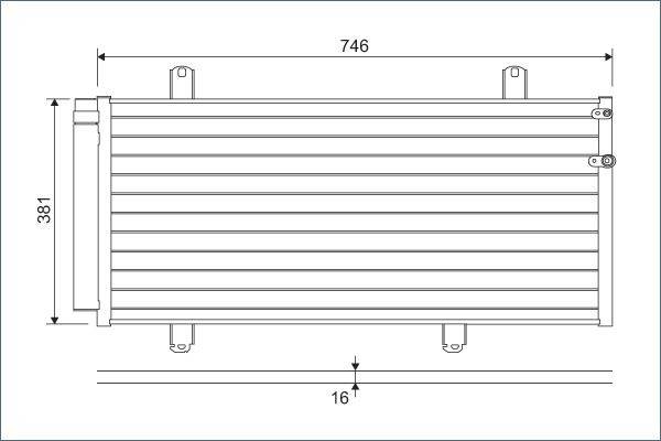 Valeo 822584 Kondensator, Klimaanlage