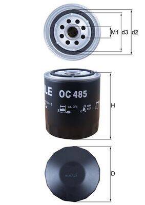 Mahle OC485 Ölfilter