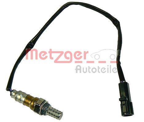 Ein Sauerstoffsensor mit einem schwarzen Kabel und einem Stecker, der in Fahrzeugen üblicherweise zur Überwachung von Abgasen verwendet wird.